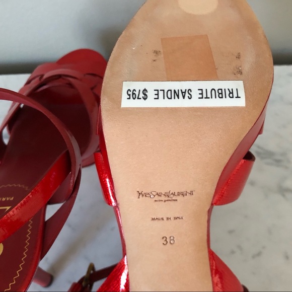 YVES SAINT LAURENT Tribute Platform Sandals - Picture 5 of 5